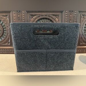 Thirty-One Charcoal Felt Storage Tote